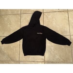 Midnight Organic Larry June "Healthy & Organic" Hoodie Black Sz Small